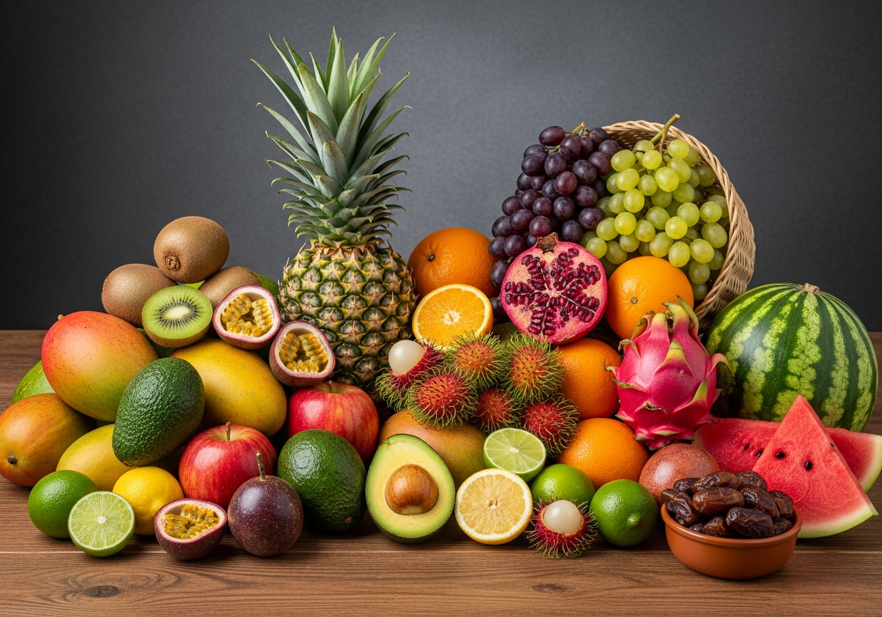 Kenyan fresh fruits assortment